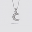 Sterling Silver C Initial Pendant Necklace handcrafted in Malta