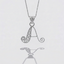 Sterling Silver A Initial Pendant Necklace handcrafted in Malta