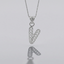 Sterling Silver V Initial Pendant Necklace handcrafted in Malta