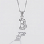 Sterling Silver B Initial Pendant Necklace handcrafted in Malta