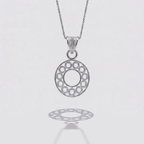 Sterling Silver O Initial Pendant Necklace handcrafted in Malta