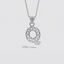 Sterling Silver Q Initial Pendant Necklace handcrafted in Malta