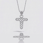 Sterling Silver T Initial Pendant Necklace handcrafted in Malta