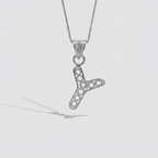 Sterling Silver Y Initial Pendant Necklace handcrafted in Malta